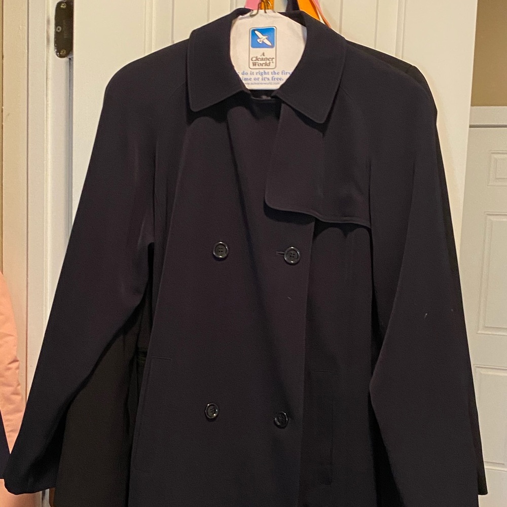 Talbots Navy Trenchcoat
